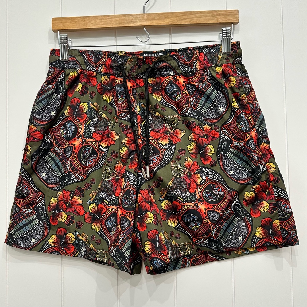 Jared Lang Printed Swim Trunks Shorts Men’s Size Medium